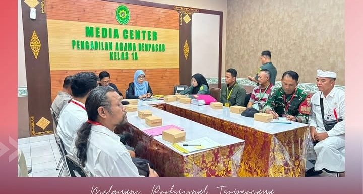 Petugas Kantah Kota Denpasar Hadir Pada Rapat Koordinasi Pra Esekusi Tanah di Kelurahan Sesetan.