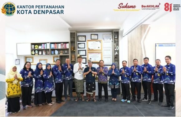 Kantor Pertanahan Kota Denpasar Menerima Kunjungan Studi Tiru dari Kantor Pertanahan Kota Palopo, Sulawesi Selatan.