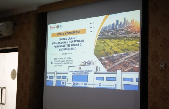 Kantah Badung Hadir Pada Kegiatan Forum Koordinasi Penertiban Ruang bertempat di Aula Kantor Pertanahan Badung