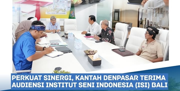Kepala Kantor Pertanahan Kota Denpasar Menerima Kunjungan Audiensi dari Institut Seni Indonesia (ISI) Bali