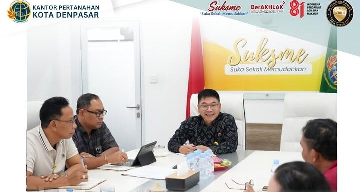 Kantah Kota Denpasar Gelar Rapat Terkait Fasilitas Sosial dan Fasilitas Umum di Desa Sidakarya