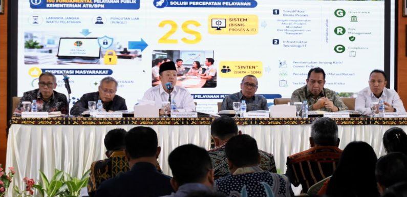 Beri Pengarahan Soal Layanan di Kanwil BPN Provinsi NTT, Menteri Nusron: Gunakan Sudut Pandang Masyarakat