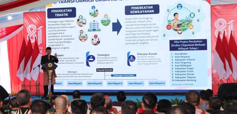 Transformasi Kementerian ATR/BPN, 10 Kantah Mulai Terapkan Sistem Organisasi Berbasis Wilayah untuk Percepat Pelayanan bagi Masyarakat