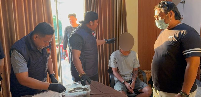 Simpan Ganja, Pria Asal Medan Diamankan Satresnarkoba Polresta Denpasar