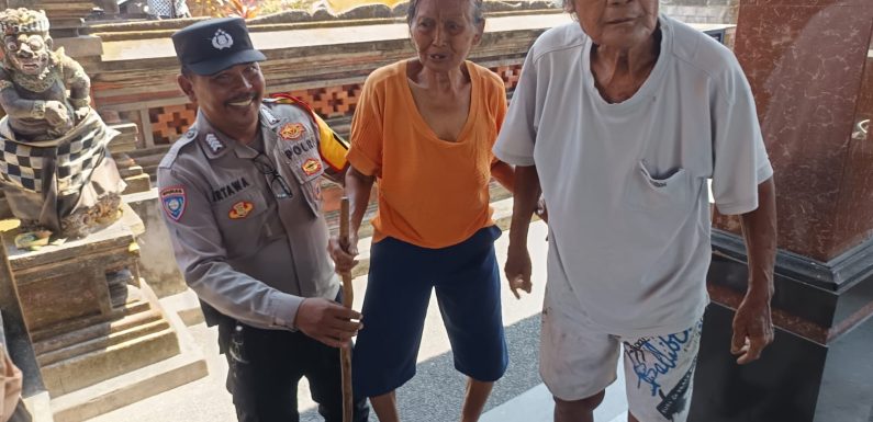 Bhabinkamtibmas Kesiman Hadir dan Peduli, Dampingi Kegiatan Posyandu Balita dan Lansia