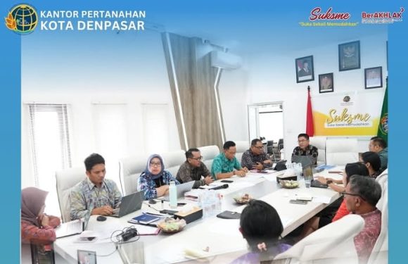 Kantah Kota Denpasar Gelar Internal Bahas Permasalahan Pertanahan Yang Tengah Ditangani.