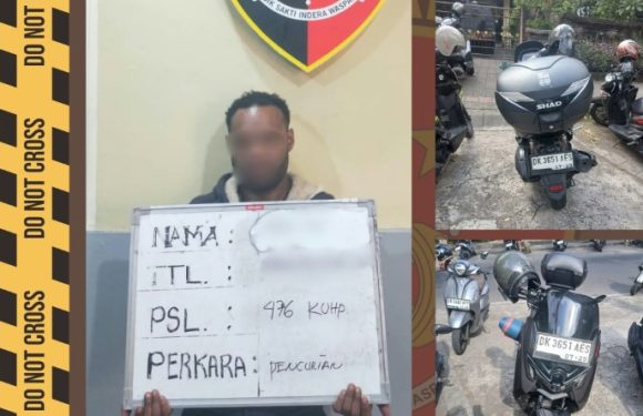 Tak Kunci Stang, Motor NMAX Warga Dicuri, Pelaku Diamankan Unit Reskrim Polsek Dentim