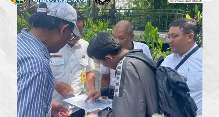 Kantah Gianyar Gelar Peninjauan Lokasi Permohonan Pertimbangan Teknis Pertanahan di Four Season Resort Sayan