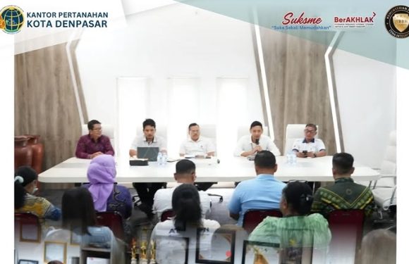 Kantah Kota Denpasar Menerima Kunjungan Kerja dari PSKN Training Center Kabupaten Mimika, Papua.