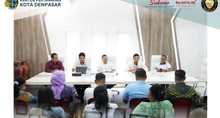 Kantah Kota Denpasar Menerima Kunjungan Kerja dari PSKN Training Center Kabupaten Mimika, Papua.