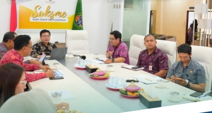Kantah Kota Denpasar Gelar Rapat Bersama Pemerintah Daerah Terkait Percepatan Sertipikasi Elektronik Tanah Aset Pemerintah.
