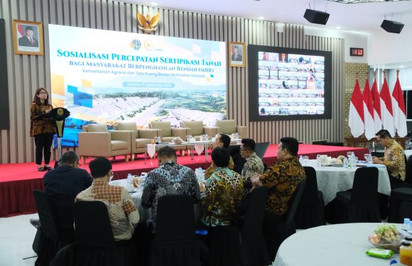 Gelar Sosialisasi Percepatan Sertipikasi Tanah bagi MBR, Kejar Target 3 Juta Bidang