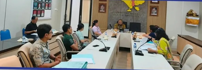 Kantah Gianyar Gelar Rapat Koordinasi Penyelesaian Aset Pemda dan Perumda Gianyar