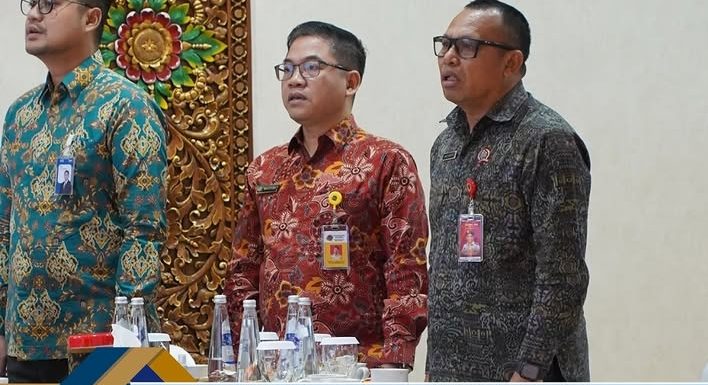 Kepala Kantah Kota Denpasar Bersama Kanwil BPN Provinsi Bali Menghadiri Gebyar Lelang Serentak Nusantara PT Bank Rakyat Indonesia