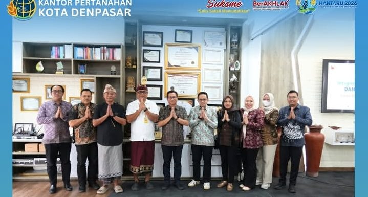 Kantah Kota Denpasar Terima Kunjungan Kerja BPPRD Kota Jambi Guna Konsultasi dan Koordinasi Penerimaan Pajak Daerah