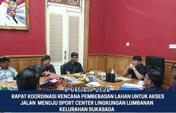 Kasi Pengadaan Tanah Kantah Buleleng Mengikuti Rapat Koordinasi  Terkait Pembebasan Lahan untuk Akses Jalan Menuju Sport Center